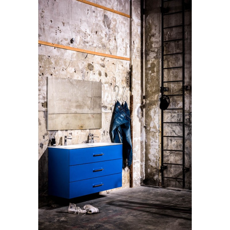 Mueble de baño 120 cm serie More 3 cajones Jeans Mondial Bathroom