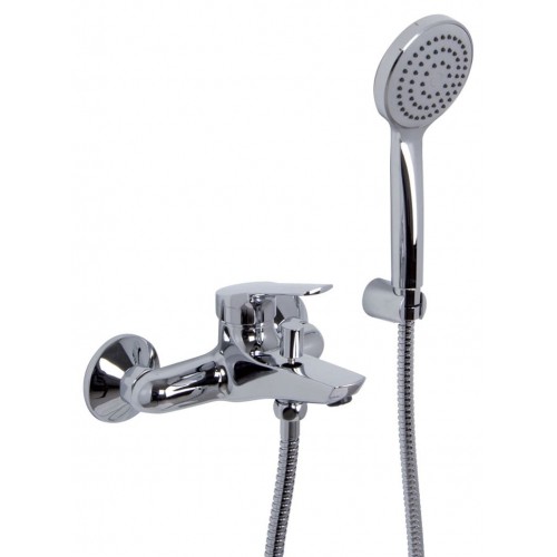 Mezclador Fima Carlo Frattini para bañera con set de ducha Serie 4