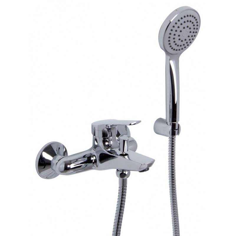 Grifo mezclador para bañera con set de ducha Serie 4