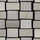 Mosaico Cuadrado Piedra Grabada Blanca