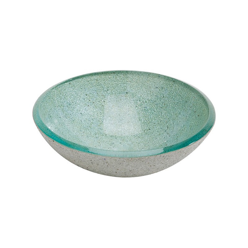 Lavabo de Cristal Redondo Platinum Dune