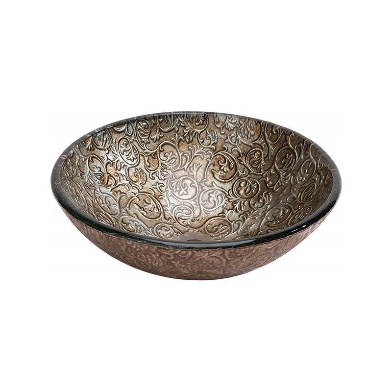 Lavabo de Cristal Redondo Venezia Dune