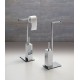 Escobillero cuadrado de pie con portarrollos Regia Domovari serie Mondrian