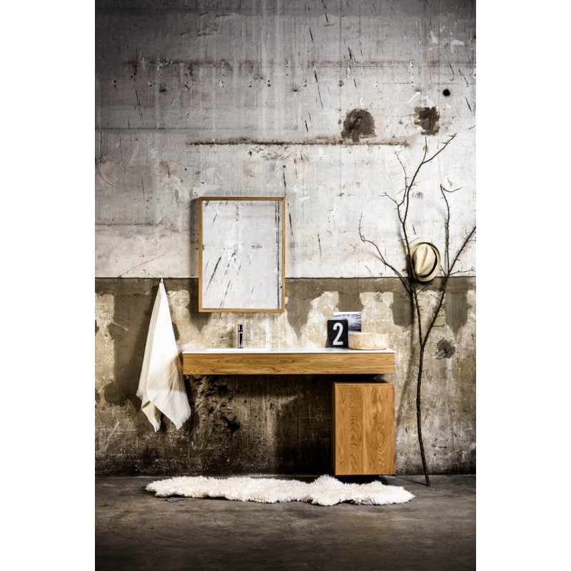 Mueble de baño 100 cm serie Hende Oak Mondial Bathroom