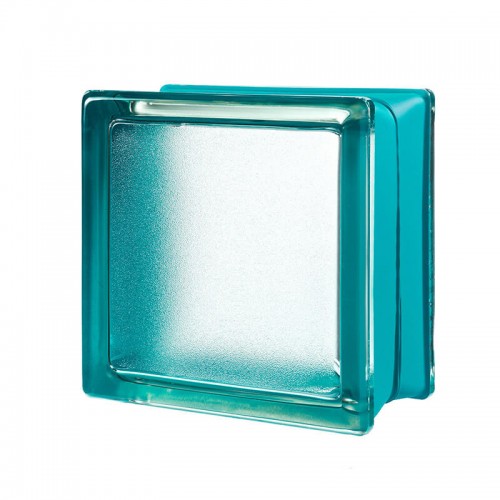 Bloque de vidrio Artic Mint 14,6x14,6x8cm