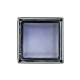 Bloque de vidrio Futuristic Black 30% 14,6x14,6x8cm - frontal