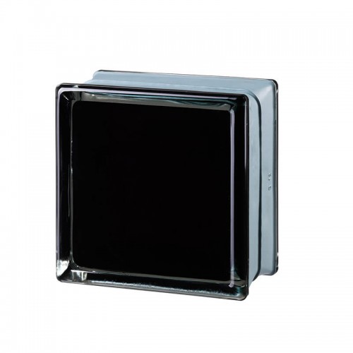 Bloque de vidrio Futuristic Black 100% 14,6x14,6x8cm