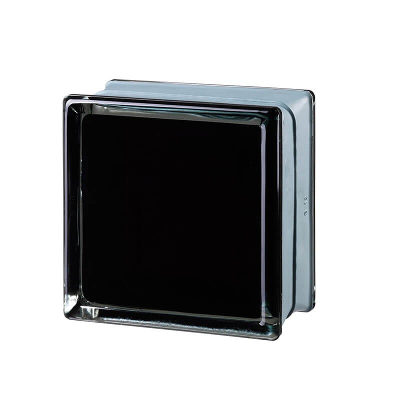 Bloque de vidrio Futuristic Black 100% 14,6x14,6x8cm