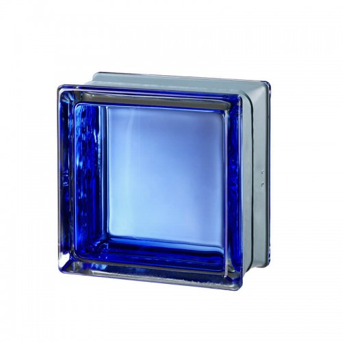 Bloque de vidrio Futuristic Blue  14,6x14,6x8cm