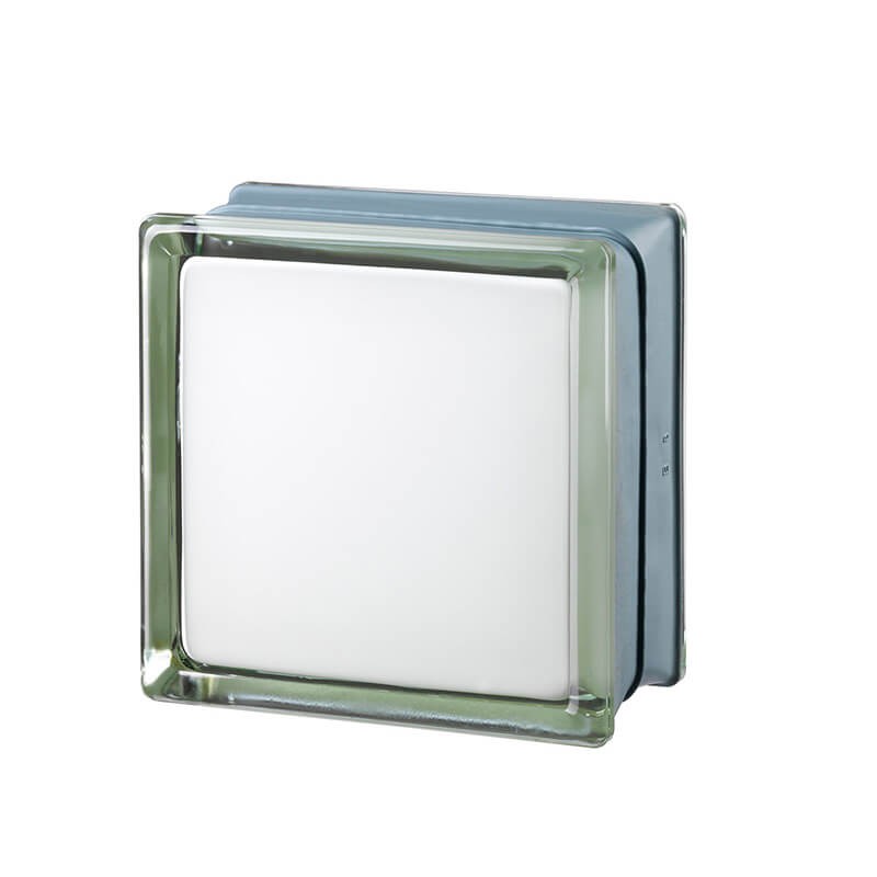 Bloque de vidrio Futuristic White 100% 14,6x14,6x8cm