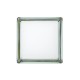 Bloque de vidrio Futuristic White 100% 14,6x14,6x8cm - frontal