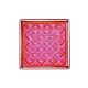 Bloque de vidrio Romantic Pink 14.6x14.6x8cm - frontal