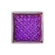 Bloque de vidrio Romantic Violet 14,6x14,6x8cm - frontal