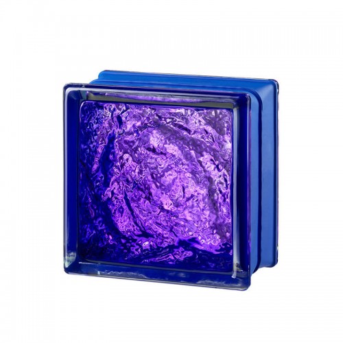 Bloque de vidrio Sophisticated Violet 14,6x14,6x8cm
