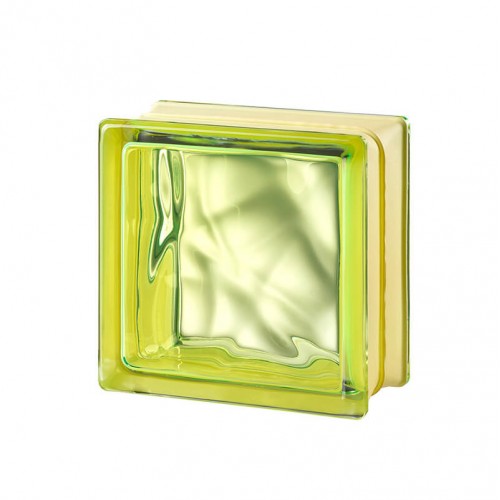 Bloque de vidrio Very Natural Green 14,6x14,6x8cm