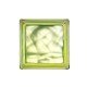 Bloque de vidrio Very Natural Green 14,6x14,6x8cm - frontal