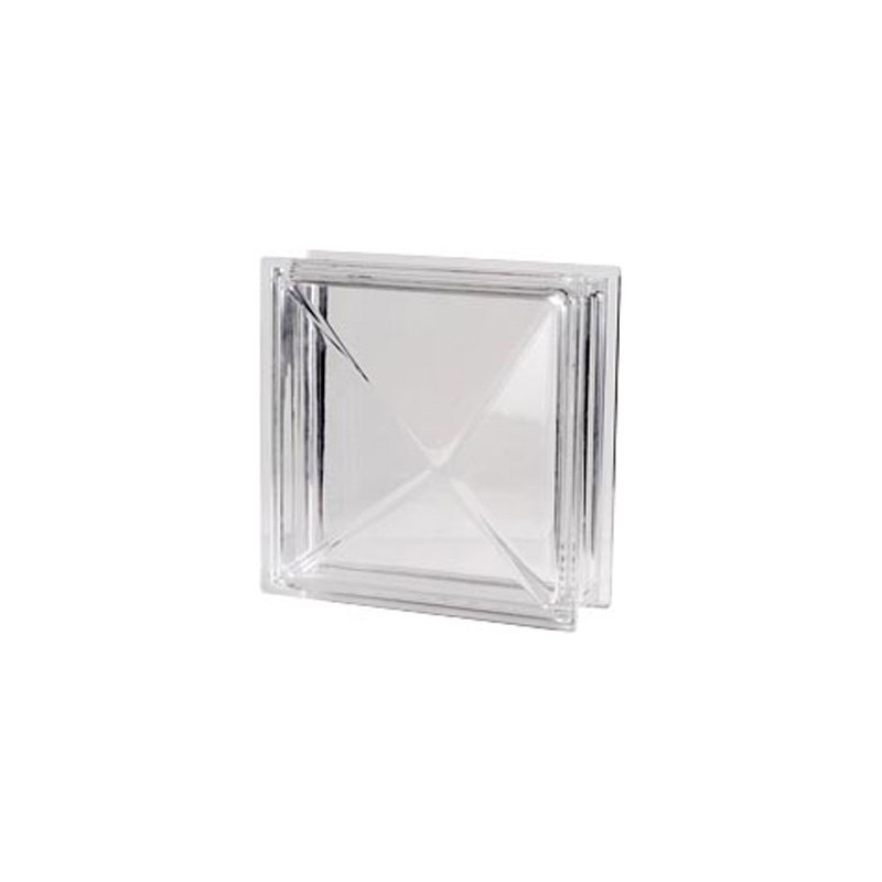 Bloque de vidrio Diamante Neutro 30x30x10cm