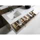 Mueble de baño Naxani serie Elem Serena Tex detalle lavabo