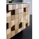 Mueble de baño Naxani serie Grid detalle madera