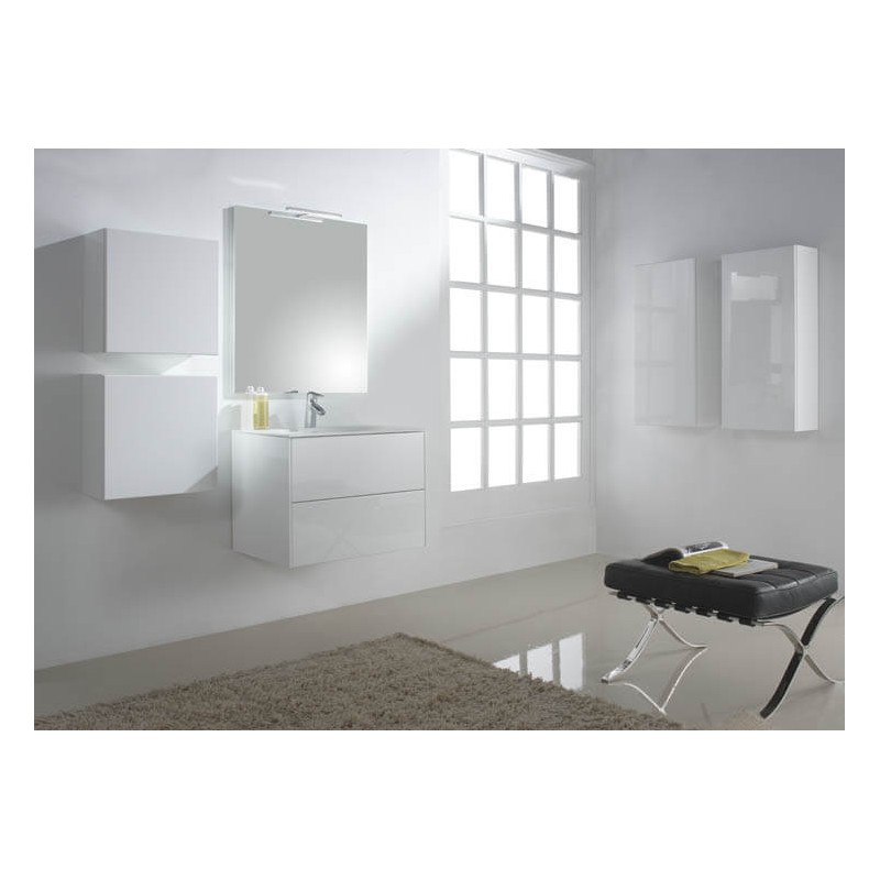 Mueble de baño Naxani serie Kibell blanco brillo