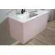 Mueble de baño Naxani serie Kibell rosa detalle lavabo
