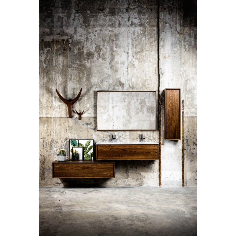 Mueble de baño 120cm serie Coff Wallnut Mondial Bathroom
