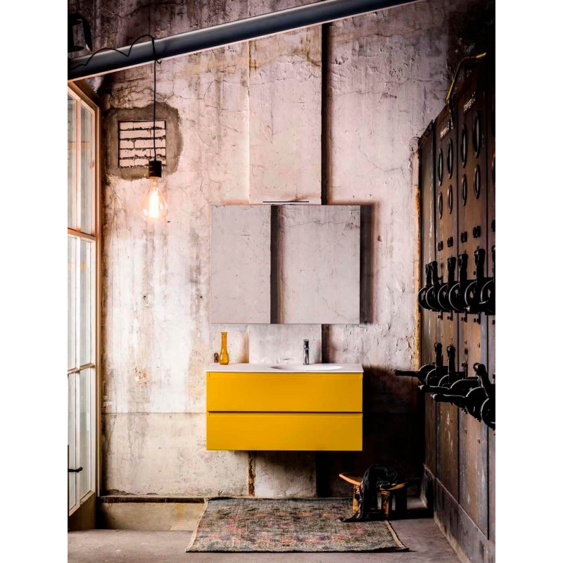 Mueble de baño 120 cm serie Hay Ocher Mondial Bathroom