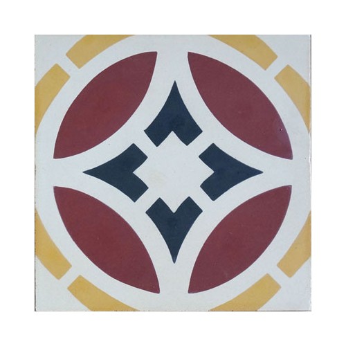 Baldosa Hidráulica 20x20x1,8cm Victoriana Nº 6 - 1m2