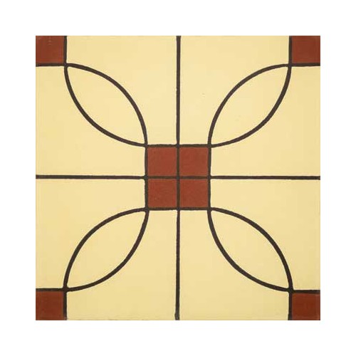 Baldosa Hidráulica 20x20x1,8cm Victoriana Nº 190 - 1m2