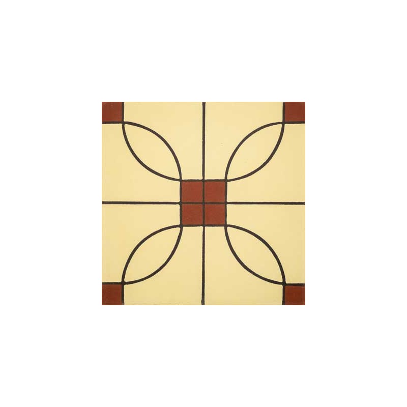 Baldosa Hidráulica Victoriana Nº 190