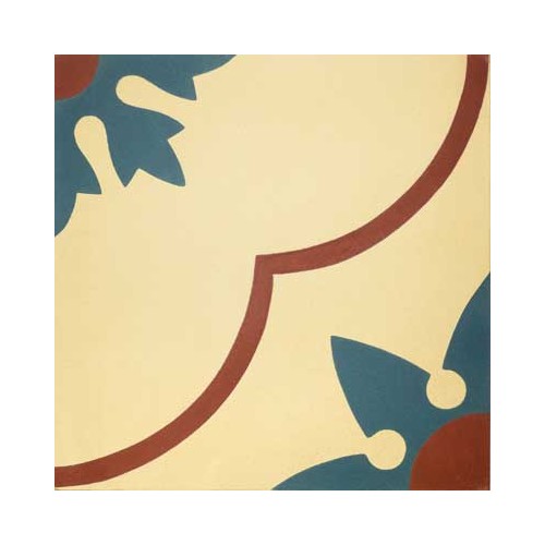 Baldosa Hidráulica 20x20x1,8cm Victoriana Nº 102.1 - 1m2