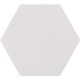 Baldosa Hidráulica 20x11,5cm Hexagonal blanco