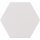 Baldosa Hidráulica 20x11,5cm Hexagonal blanco