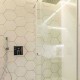 Baldosa Hidráulica 20x11,5cm Hexagonal blanco ambiente
