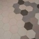 Baldosa Hidráulica 20x11,5cm Hexagonal ambiente