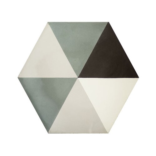 Baldosa Hidráulica 20x11,5cm Hexagonal Nº 2014 - 1m2
