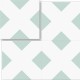 Baldosa Hidráulica 20x20x1,8cm Geométrica Nº 2 composición 4 piezas
