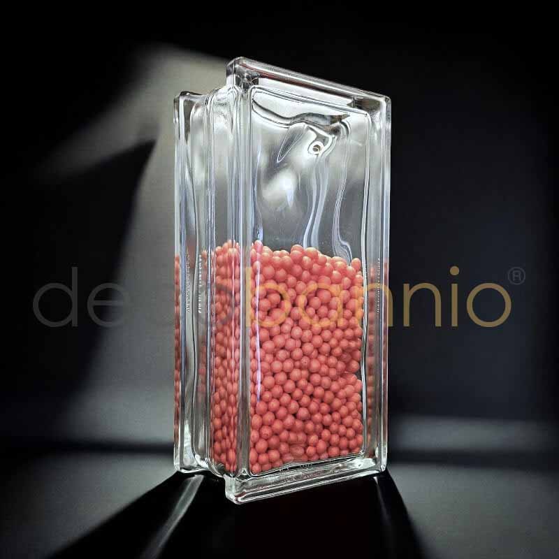 Pavés rellenable ondulado transparente neutro 24x11,5x8cm