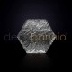 Ladrillo de vidrio hexagonal Stucco neutro 15x15x5.4cm Design