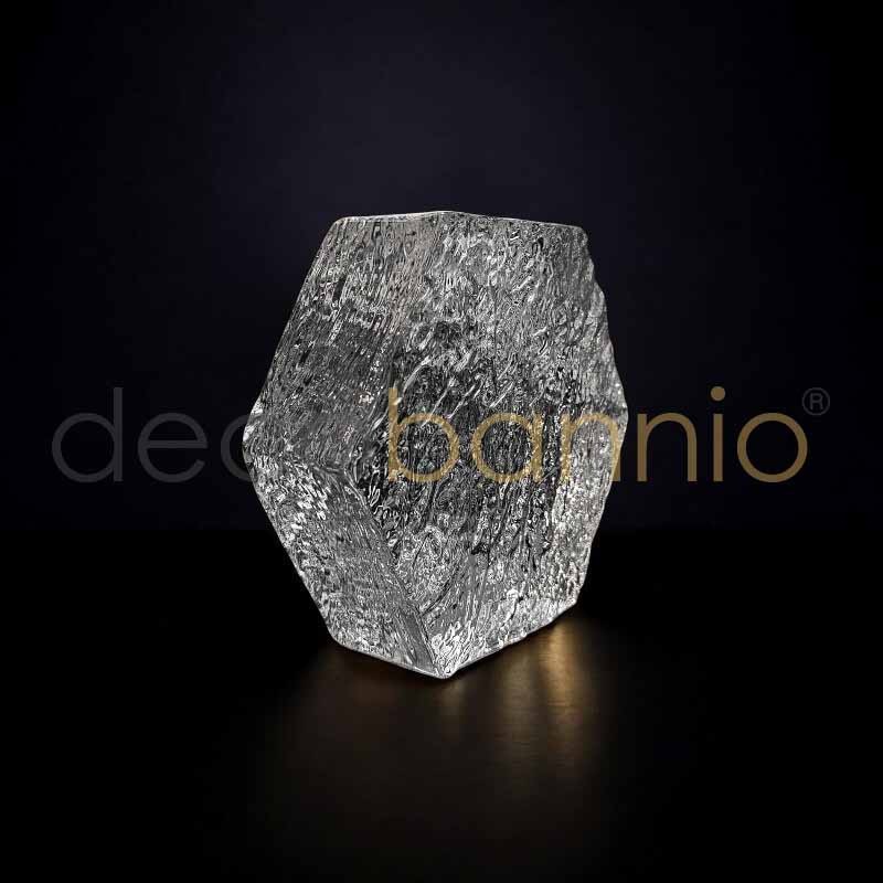 Ladrillo de vidrio hexagonal Stucco neutro 15x15x5.4cm Design