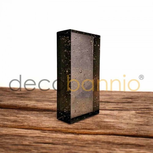 Ladrillo de vidrio rectangular recto Bolla moca 20x10x5cm Design