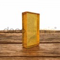 Ladrillo de vidrio rectangular recto Bolla giallo 20x10x5cm Design
