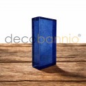 Ladrillo de vidrio rectangular recto Bolla blu scuro 20x10x5cm Design