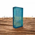 Ladrillo de vidrio rectangular recto Bolla azzurro 20x10x5cm Design