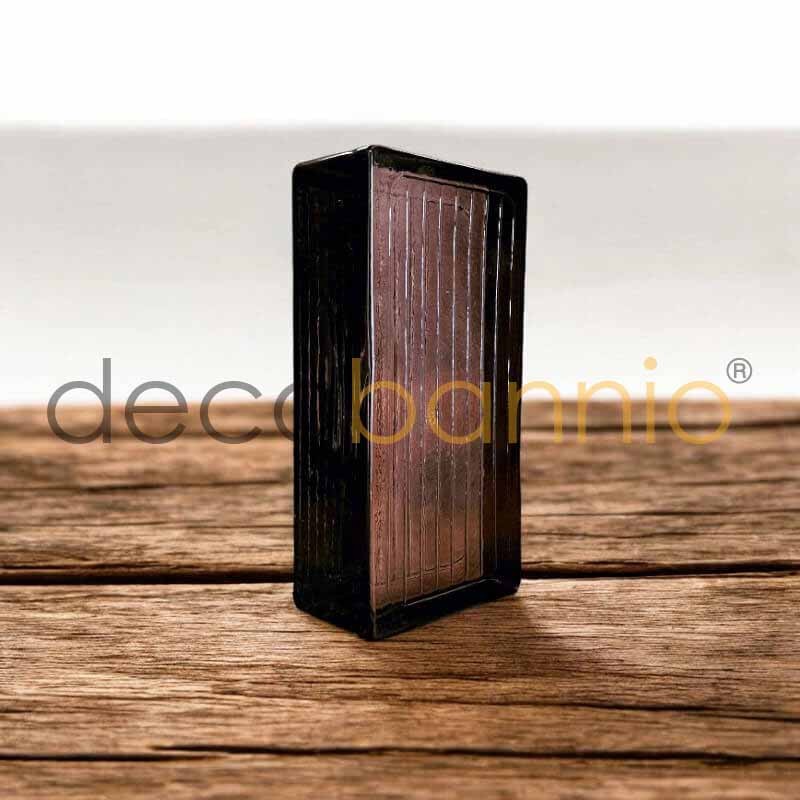 Ladrillo de vidrio rectangular curvo Line prugna 20x10x5cm Design