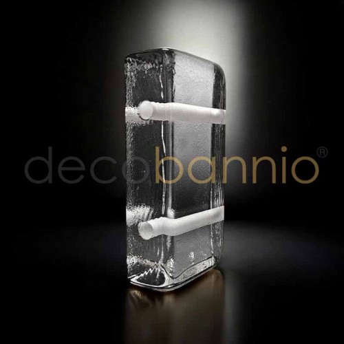 Ladrillo de vidrio rectangular curvo Liso sicura L neutro 20x10x5cm Design