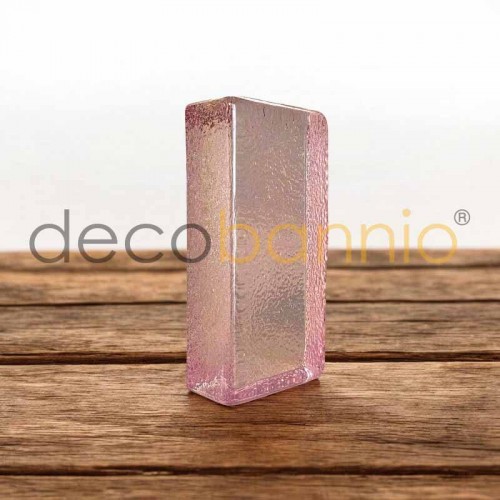 Ladrillo de vidrio rectangular curvo Puntegiatto pastello 20x10x5cm Design