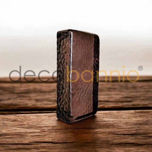 Ladrillo de vidrio rectangular curvo Scala prugna 20x10x5cm Design