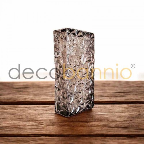 Ladrillo de vidrio rectangular curvo Stellato moca 20x10x5cm Design