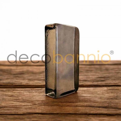 Ladrillo de vidrio rectangular curvo Stucco moca 20x10x5cm Design